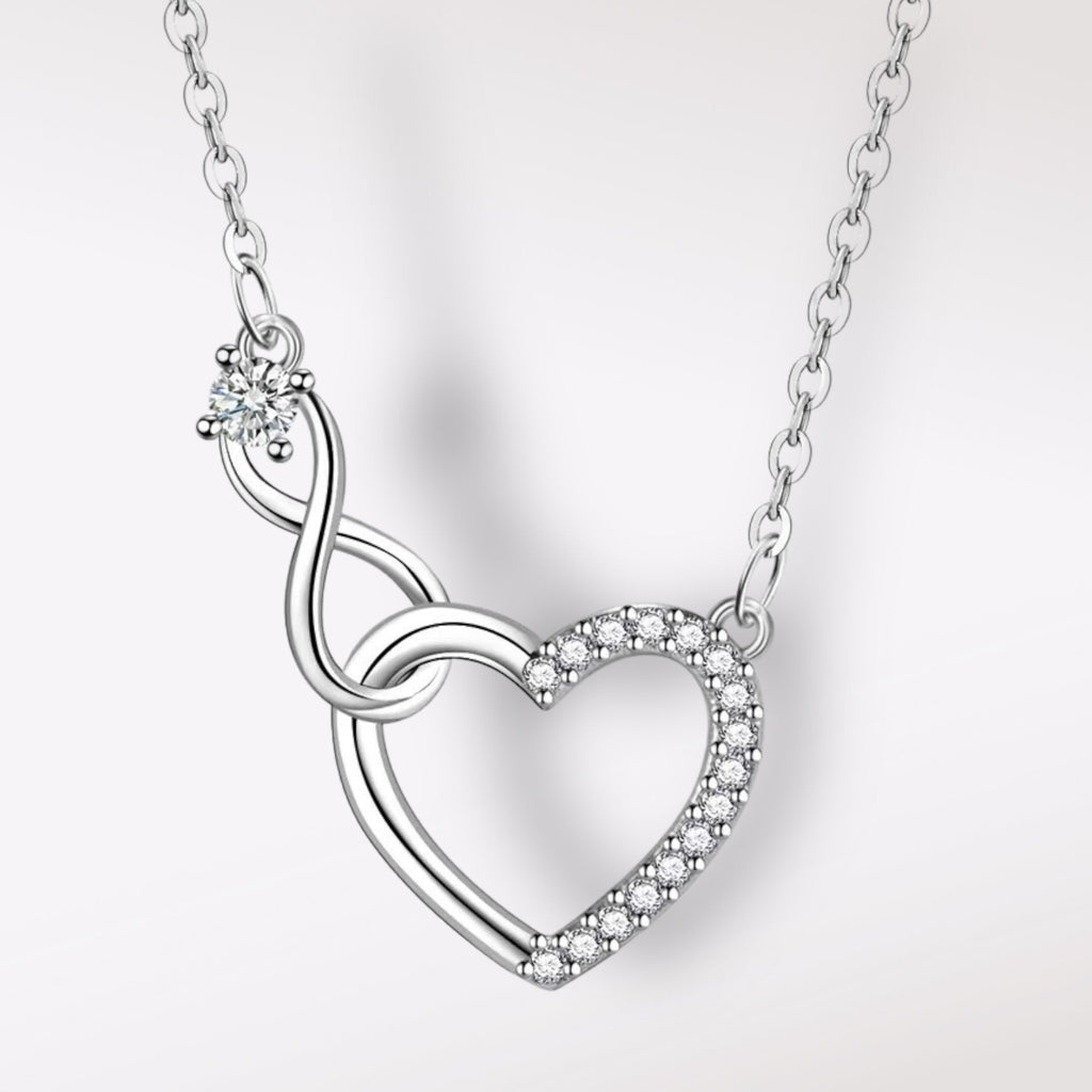 Urso Rotativo c/ Rosa Eterna e Colar Amor Infinito