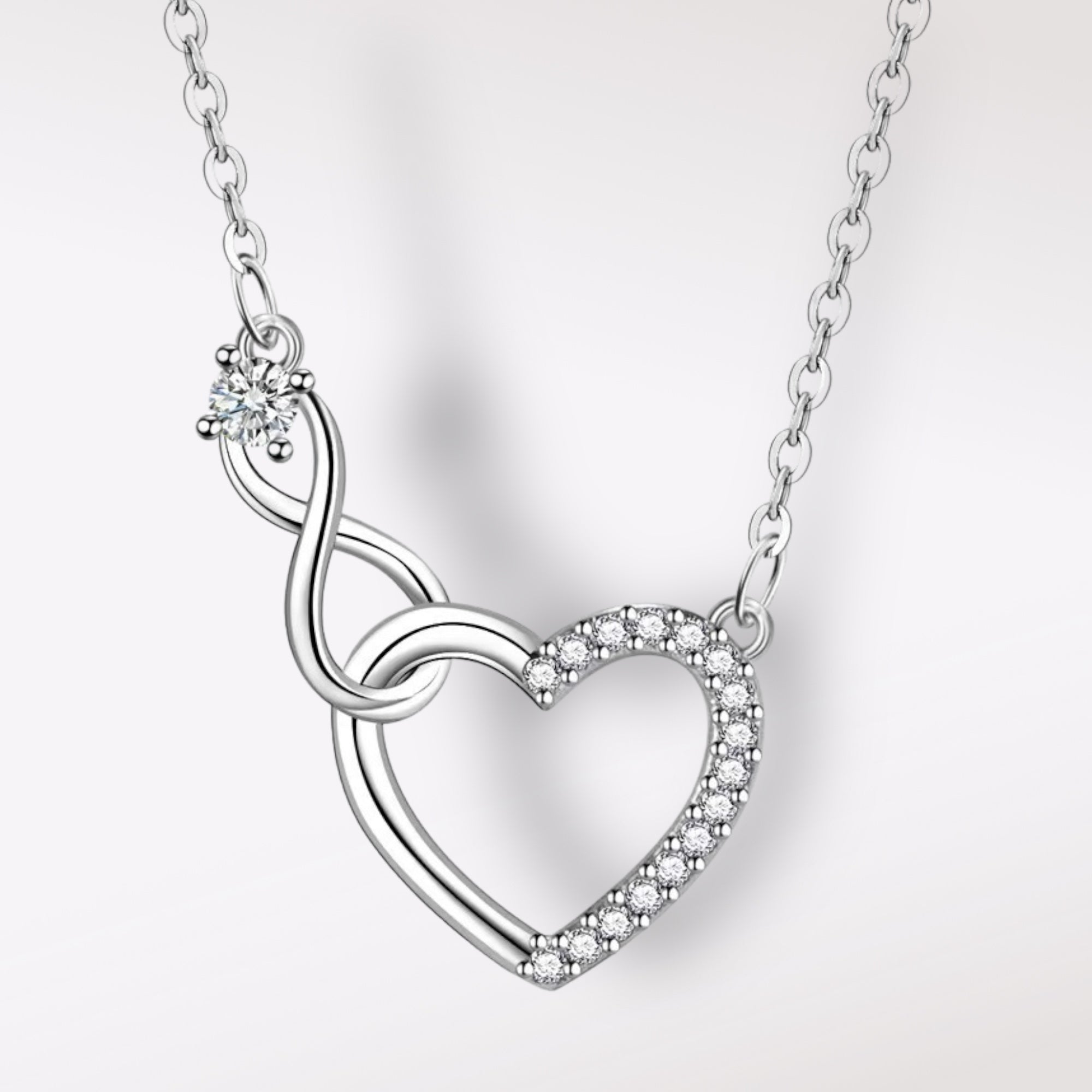 Urso Rotativo c/ Rosa Eterna e Colar Amor Infinito